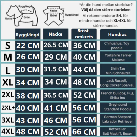 Hundejacke mit integriertem Geschirr