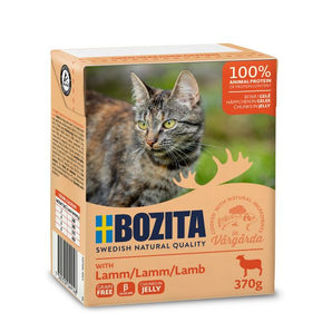 Bozita Katt bitar i gelé med lamm 370g