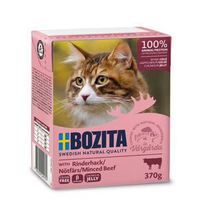 Bozita Katzenstücke in Sauce mit Rindfleisch 370g