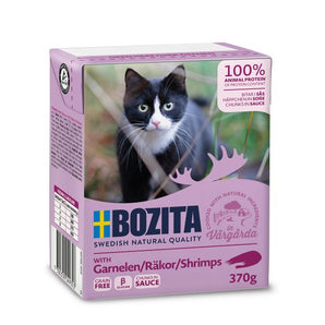 Bozita Cat palat kastikkeessa katkarapujen kera 370g