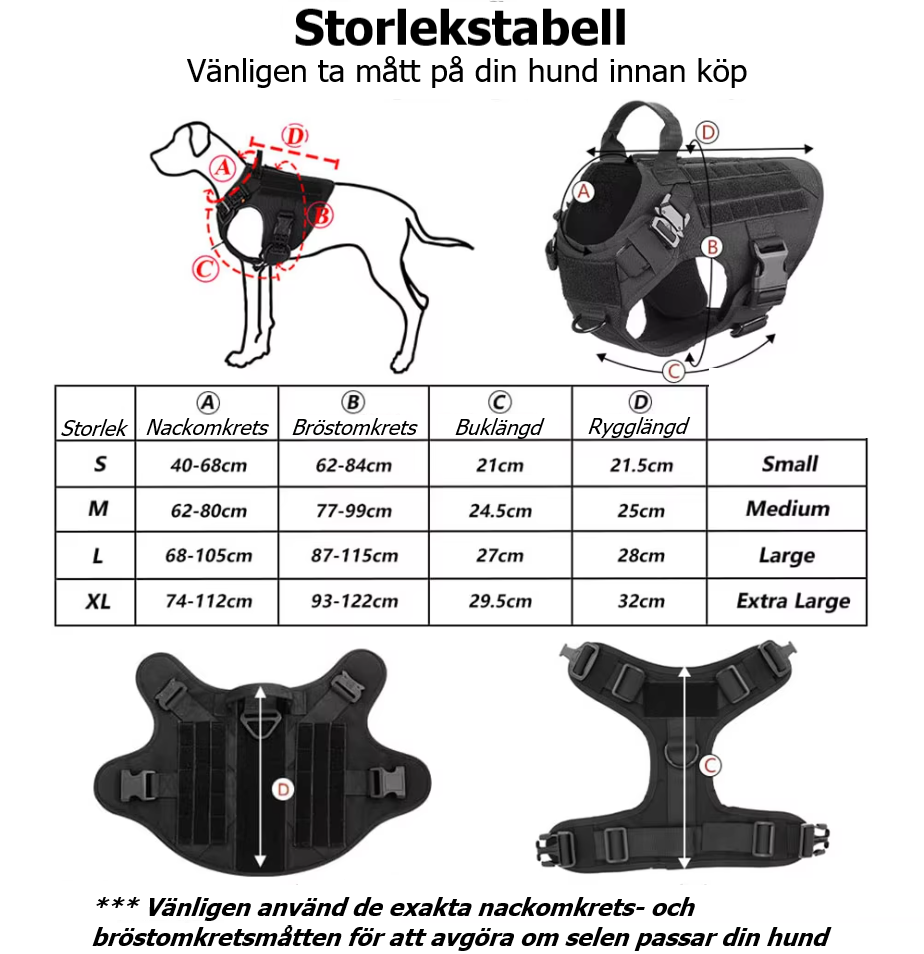 Militärgeschirr mit Anti-Pull